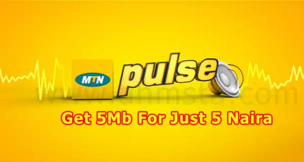 Mtn 5mb Per 5 Naira Get it To any limitation only for Mtn Pulse Subcribers.
